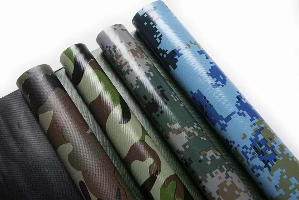 camouflage tarpaulin PVC Coated Fabric